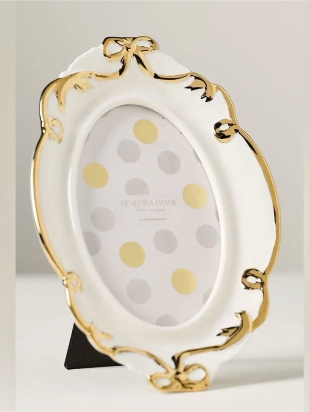 Anthropologie Benedita Frame Gold 4”x6”